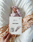 Baby Footprint and Handprint Cards No mess, Inkless